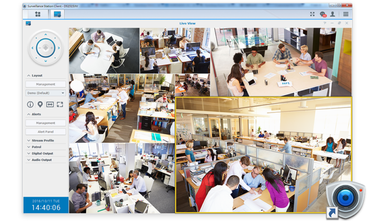 Nadzorni sistem kamer IP.